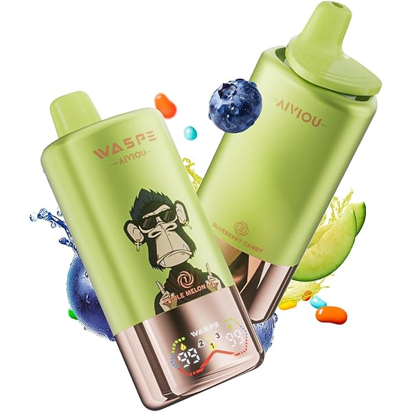 ２つ　WASPE ブルーベリー フレーバー デバイス　ノーニコチン Amazon | 【ダブルフレーバー】 使い捨て電子タバコ40000回吸引